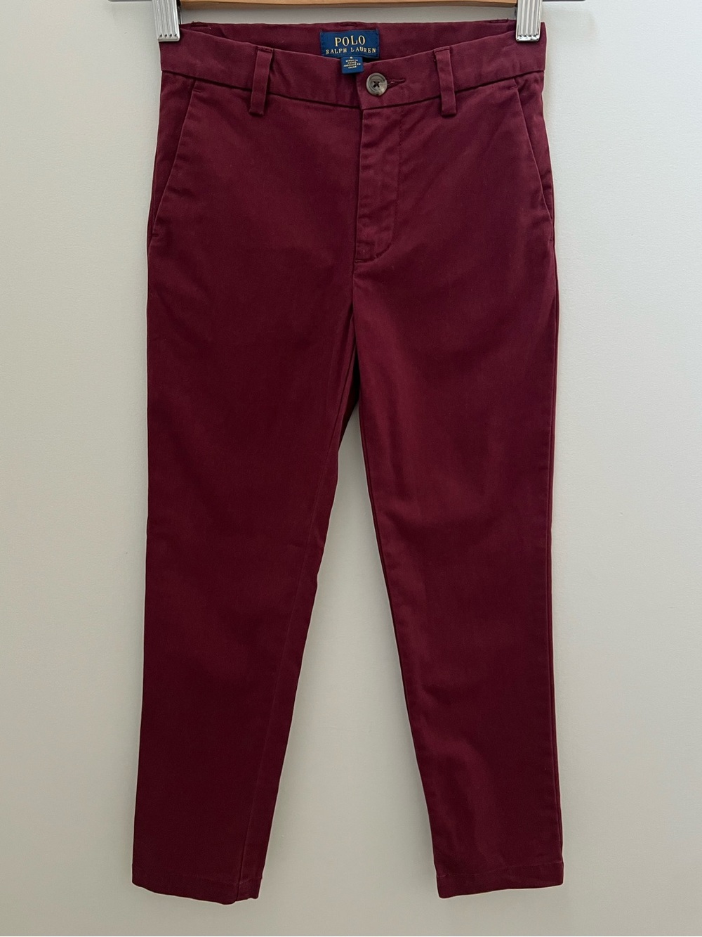 Polo by Ralph Lauren Kids Burgundy Flat-Front Chinos
